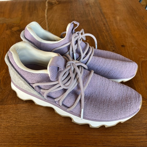 SOLD Sorel Kinetic Lace Sneakers Lavender Gray Women's Size 10 - Picture 7 of 10